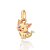 PINGENTE PORCO PUA 3D FOLHEADO A OURO COM APLIQUE DE RESINA. MED 1,8CM ROMMANEL 542894 - Imagem 1