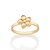 ANEL SKINNY FLOR DE PLUMÉRIA FOLHEADO A OURO ROMMANEL 513555 - Imagem 3