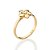 ANEL SKINNY FLOR DE PLUMÉRIA FOLHEADO A OURO ROMMANEL 513555 - Imagem 1