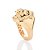 ANEL SINETE MUFASA 3D FOLHEADO A OURO ROMMANEL 513556 - Imagem 2