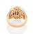 ANEL SINETE MUFASA 3D FOLHEADO A OURO ROMMANEL 513556 - Imagem 3