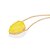 GARGANTILHA FOLHEADO A OURO COM CRISTAL FÚSION AMARELO. MED 50CM ROMMANEL 532565 - Imagem 1
