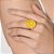 MAXI ANEL FOLHEADO A OURO COM CRISTAL FÚSION AMARELO ROMMANEL 513522 - Imagem 4