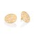 MAXI BRINCO REDONDO ESTILIZADO FOLHEADO A OURO. MED 2,30CM ROMMANEL 527456 - Imagem 1