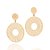 MAXI BRINCO REDONDO ESTILIZADO FOLHEADO A OURO. MED 6,40CM ROMMANEL 527459 - Imagem 1