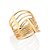MAXI ANEL OITO FIOS FOLHEADO A OURO ROMMANEL 513560 - Imagem 1