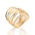 MAXI ANEL OITO FIOS FOLHEADO A OURO ROMMANEL 513560 - Imagem 2