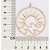 PINGENTE SOL E ONDAS FOLHEADO A OURO. MED 6CM ROMMANEL 542738 - Imagem 3