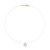 GARGANTILHA FIO DE NYLON FOLHEADO A OURO COM ZIRCÔNIA. MED 45CM ROMMANEL 532569 - Imagem 1