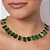 GARGANTILHA CHOCKER FOLHEADO A OURO COM CRISTAIS VERDE. MED 45CM ROMMANEL 532568 - Imagem 2