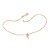 TORNOZELEIRA FOLHEADO A OURO COM PINGENTE GOLFINHO. MED 25CM ROMMANEL 552180 - Imagem 1
