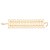 PULSEIRA FOLHEADO A OURO ELOS ENTRELAÇADOS. MED 20CM ROMMANEL 552182 - Imagem 1
