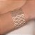 PULSEIRA FOLHEADO A OURO ELOS ENTRELAÇADOS. MED 20CM ROMMANEL 552182 - Imagem 3