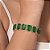 PULSEIRA FOLHEADO A OURO COM CRISTAIS VERDE. MED 20CM ROMMANEL 552184 - Imagem 3