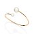 BRACELETE FOLHEADO A OURO COM PÉROLAS. MED 6CM ROMMANEL 552186 - Imagem 1