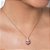 PINGENTE SACRADO CORAÇÃO FOLHEADO A OURO COM ZIRCÔNIAS ROSA COM BRANCO. MED 2CM ROMMANEL 542878 - Imagem 4