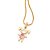 PINGENTE MENINA FOLHEADO A OURO COM CRISTAL ROSA CLARO. MED 2,70CM ROMMANEL 542880 - Imagem 1