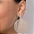 MAXI BRINCO REDONDO FOLHEADO A OURO COM DETALHES VAZADOS. MED 6,3CM ROMMANEL 527405 - Imagem 3