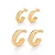 KIT ARGOLA FOLHEADO A OURO ARO TEXTURIZADO ROMMANEL 527410 - Imagem 2