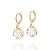 ARGOLA FOLHEADO A OURO COM ZIRCÔNIA. MED 2,5CM ROMMANEL 527411 - Imagem 1