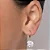 ARGOLA FOLHEADO A OURO COM ZIRCÔNIA. MED 2,5CM ROMMANEL 527411 - Imagem 3