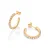 ARGOLA FOLHEADO A OURO COM ZIRCÔNIAS. MED 2,2CM ROMMANEL 527412 - Imagem 1