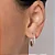 ARGOLA FOLHEADO A OURO COM ZIRCÔNIAS. MED 2,2CM ROMMANEL 527412 - Imagem 3