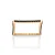 ANEL SKINNY QUADRADO FOLHEADO A OURO COM ZIRCÔNIAS E APLIQUE DE RHODIUM NEGRO ROMMANEL 513251 - Imagem 2