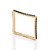 ANEL SKINNY QUADRADO FOLHEADO A OURO COM ZIRCÔNIAS E APLIQUE DE RHODIUM NEGRO ROMMANEL 513251 - Imagem 1