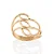 MAXI ANEL FOLHEADO A OURO ARO TRIPLO VAZADO ROMMANEL 513532 - Imagem 1