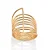 MAXI ANEL OITO AROS FOLHEADO A OURO ROMMANEL 513535 - Imagem 1