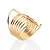 MAXI ANEL OITO AROS FOLHEADO A OURO ROMMANEL 513535 - Imagem 2
