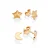 KIT BRINCOS LUA E ESTRELA FOLHEADO A OURO ROMMANEL 527451 - Imagem 2