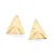 MAXI BRINCO TRIANGULAR FOLHEADO A OURO TEXTURA ONDULADA. MED 3,9CM ROMMANEL 527420 - Imagem 2