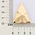 MAXI BRINCO TRIANGULAR FOLHEADO A OURO TEXTURA ONDULADA. MED 3,9CM ROMMANEL 527420 - Imagem 3