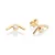 BRINCO CURVADO FOLHEADO A OURO COM ZIRCÔNIAS. MED 1,40CM ROMMANEL 527424 - Imagem 1