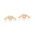 BRINCO CURVADO FOLHEADO A OURO COM ZIRCÔNIAS. MED 1,40CM ROMMANEL 527424 - Imagem 2
