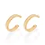 ARGOLA FOLHEADO A OURO ARO TEXTURIZADO. MED 3,40CM ROMMANEL 527426 - Imagem 1