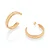 ARGOLA FOLHEADO A OURO ARO TEXTURIZADO. MED 3,40CM ROMMANEL 527426 - Imagem 2