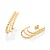 ARGOLA FOLHEADO A OURO 3 FIOS. MED 3,9CM ROMMANEL 527429 - Imagem 2