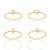 KIT ANÉIS SKINNY FOLHEADO A OURO NAIPES DE BARALHO ROMMANEL 513541 - Imagem 1