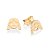 BRINCO ROSTO DE MENINA FOLHEADO A OURO. MED 0,80CM ROMMANEL 527437 - Imagem 1