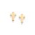 BRINCO CRUZ FOLHEADO A OURO. MED 0,80CM ROMMANEL 527440 - Imagem 2