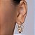 ARGOLA FOLHEADO A OURO COM BORBOLETA. MED 2,7CM ROMMANEL 527441 - Imagem 5