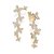 BRINCO PÊNDULO FOLHEADO A OURO COM ZIRCÔNIAS E APLIQUE DE RHODIUM BRANCO. MED 4,9CM ROMMANEL 527461 - Imagem 2