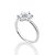 ANEL PRATA 925 FLOCO DE NEVE COM ZIRCÔNIAS AZUL ROMMANEL 810347 - Imagem 2