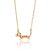 GARGANTILHA FOLHEADO A OURO COM PINGENTE CACHORRO SLINKY. MED 50CM ROMMANEL 532580 - Imagem 1