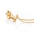 GARGANTILHA FOLHEADO A OURO COM PINGENTE CACHORRO SLINKY. MED 50CM ROMMANEL 532580 - Imagem 2