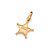 PINGENTE ESTRELA FOLHEADO A OURO COM ESCRITA: SHERIFF. MED 2,20CM ROMMANEL 542934 - Imagem 1