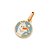 PINGENTE OLAF FOLHEADO A OURO COM APLIQUE DE RESINA. MED 2,1CM ROMMANEL 542937 - Imagem 1
